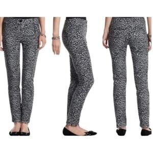 White House Black Market Slim Ankle Leopard Print Pants, Size 6R